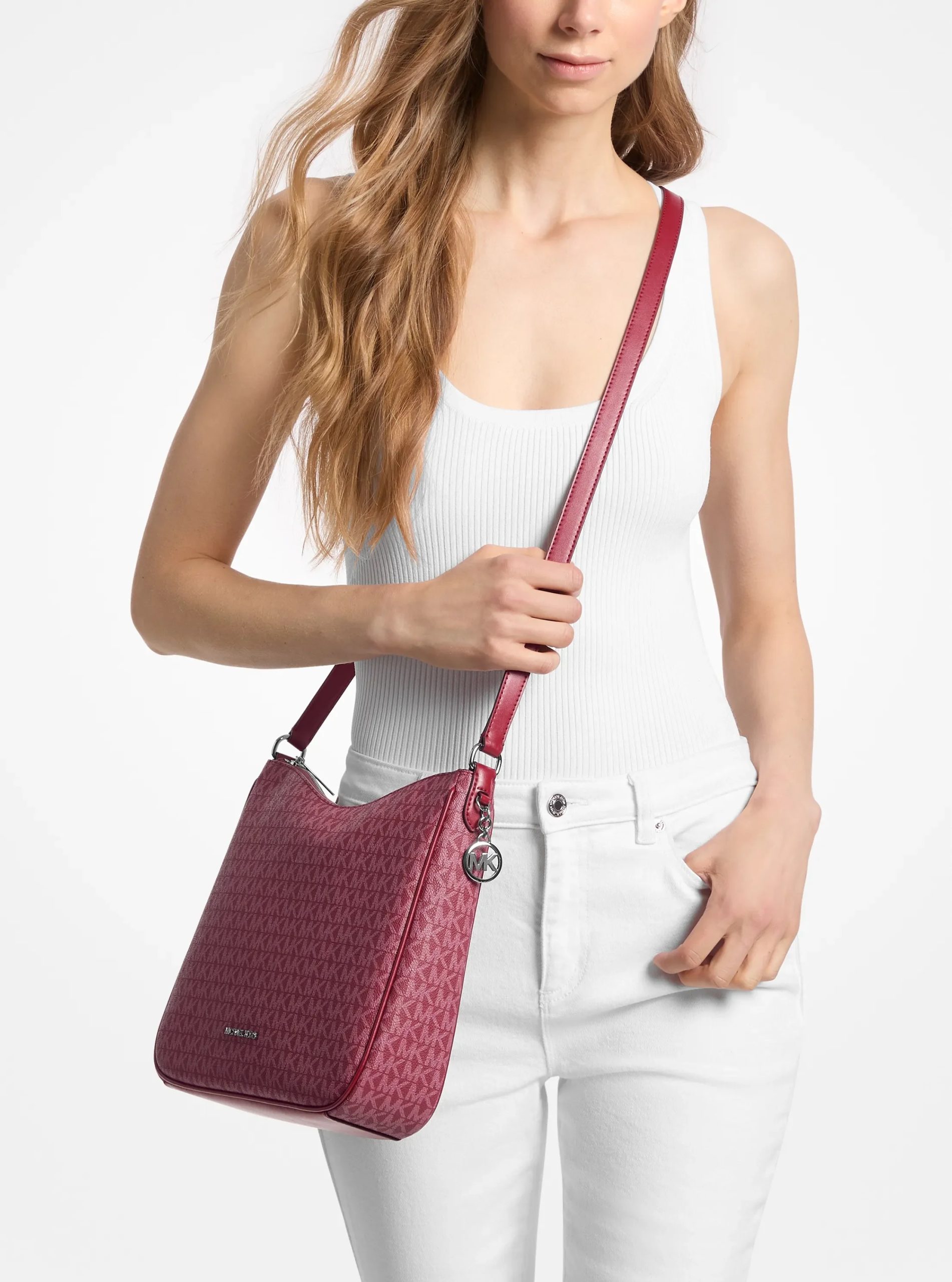 Michael Kors Nayla Medium Signature Logo Messenger Bag - Preorder