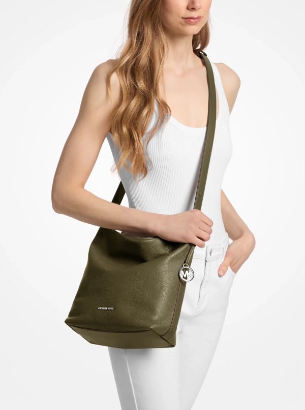 Michael Kors Roey Medium Pebbled Leather Bucket Messenger Bag - Preorder