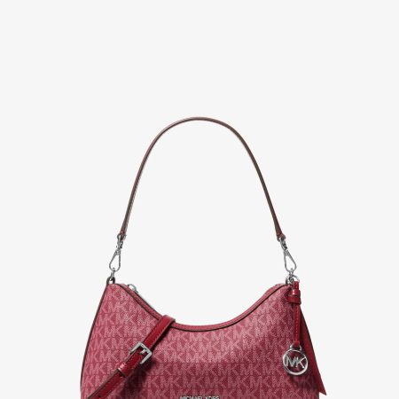 Michael Kors Sammy Small Signature Logo Convertible Crossbody Bag - Preorder — Maroon