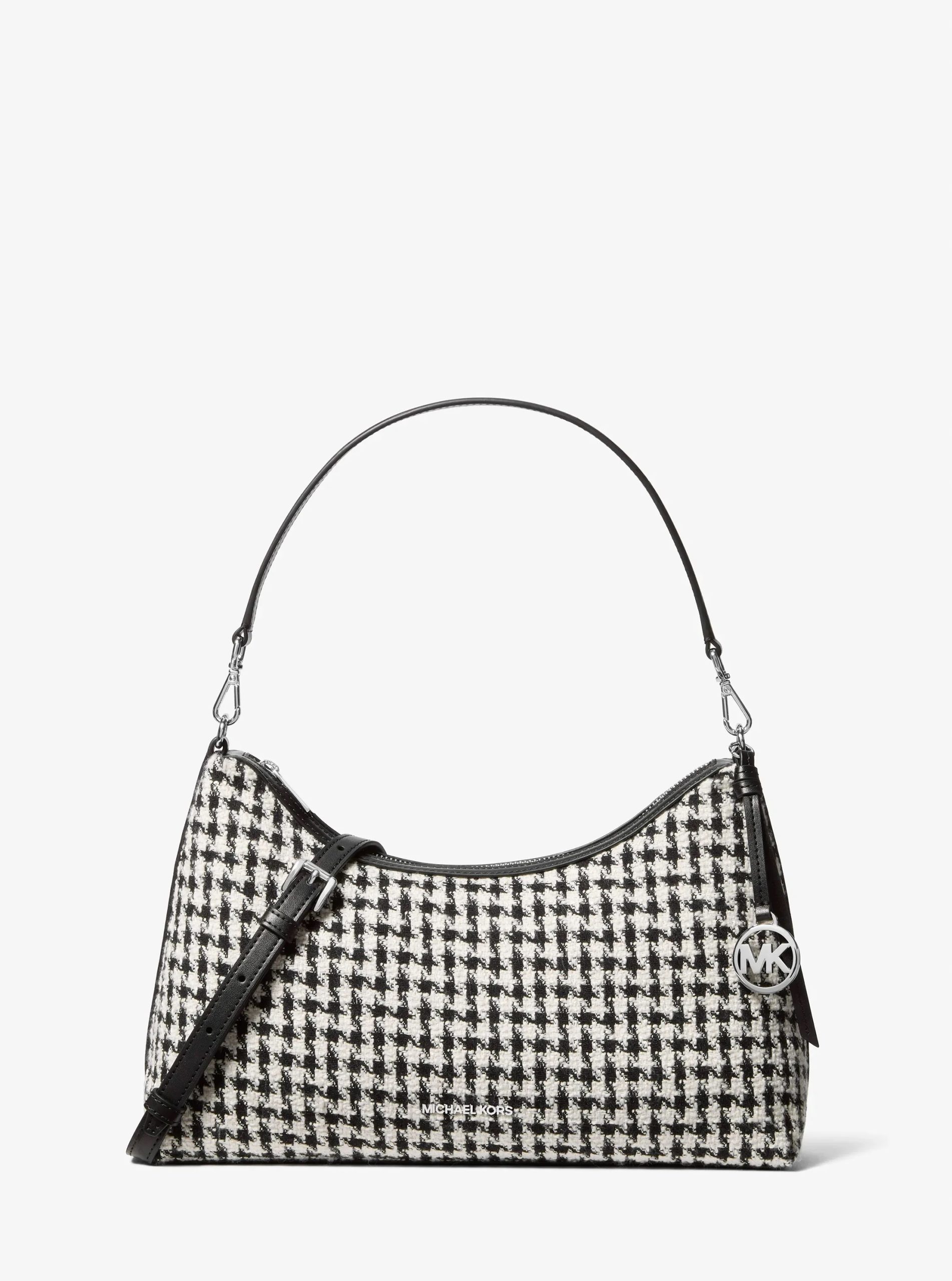 Michael Kors Sammy Medium Woven Houndstooth Convertible Shoulder Bag - Preorder