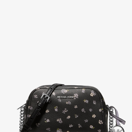 Michael Kors Ashton Extra-Small Floral Printed Camera Crossbody Bag - Preorder — Black