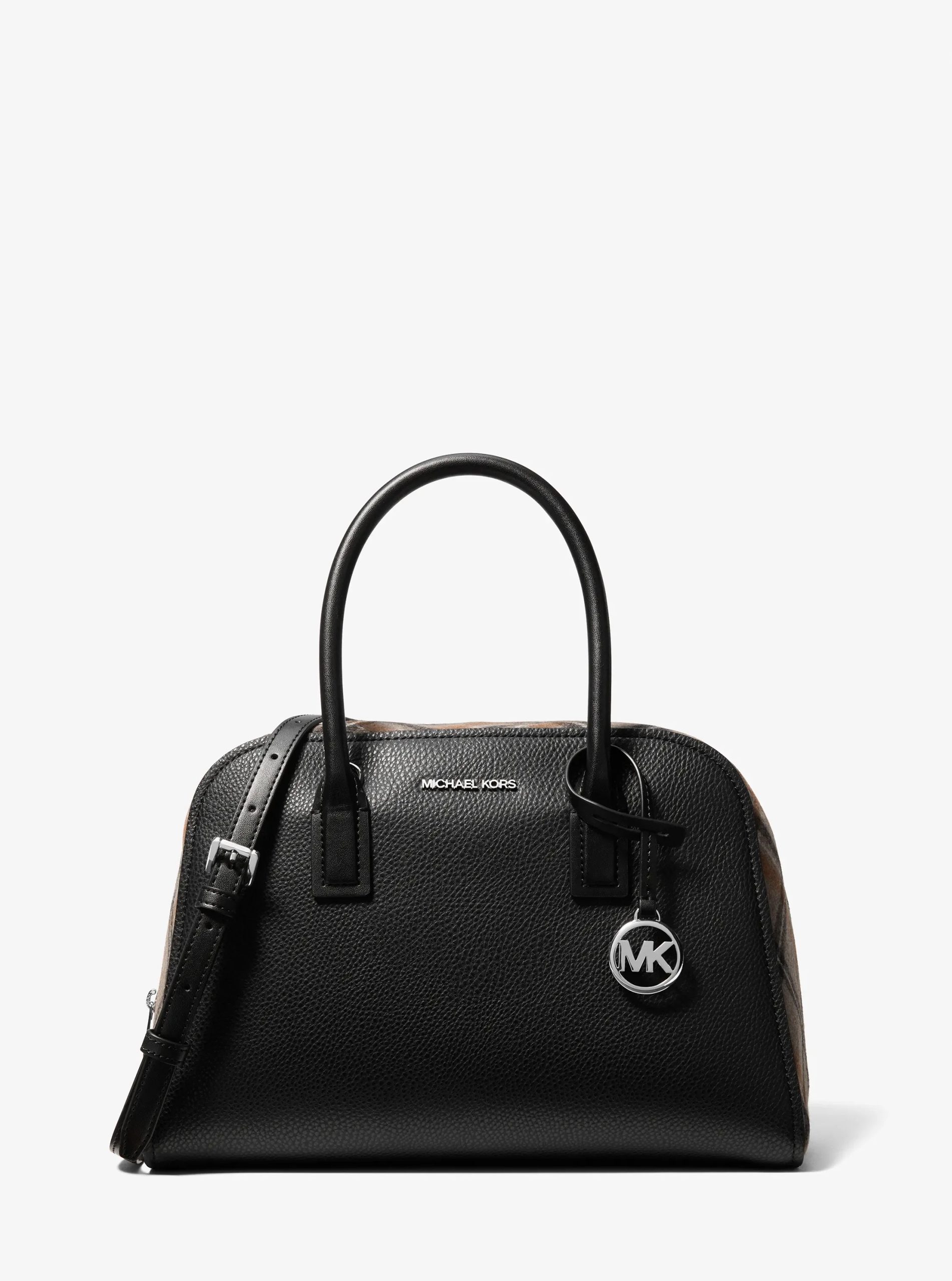 Michael Kors Ashton Medium Smooth And Plaid Wool Blend Satchel - Preorder