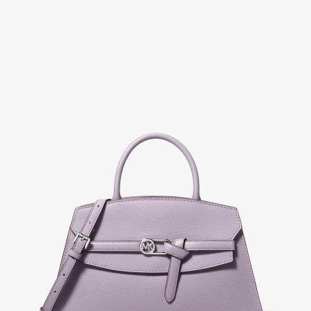 Michael Kors Greta Medium Leather Satchel - Preorder — Lilac