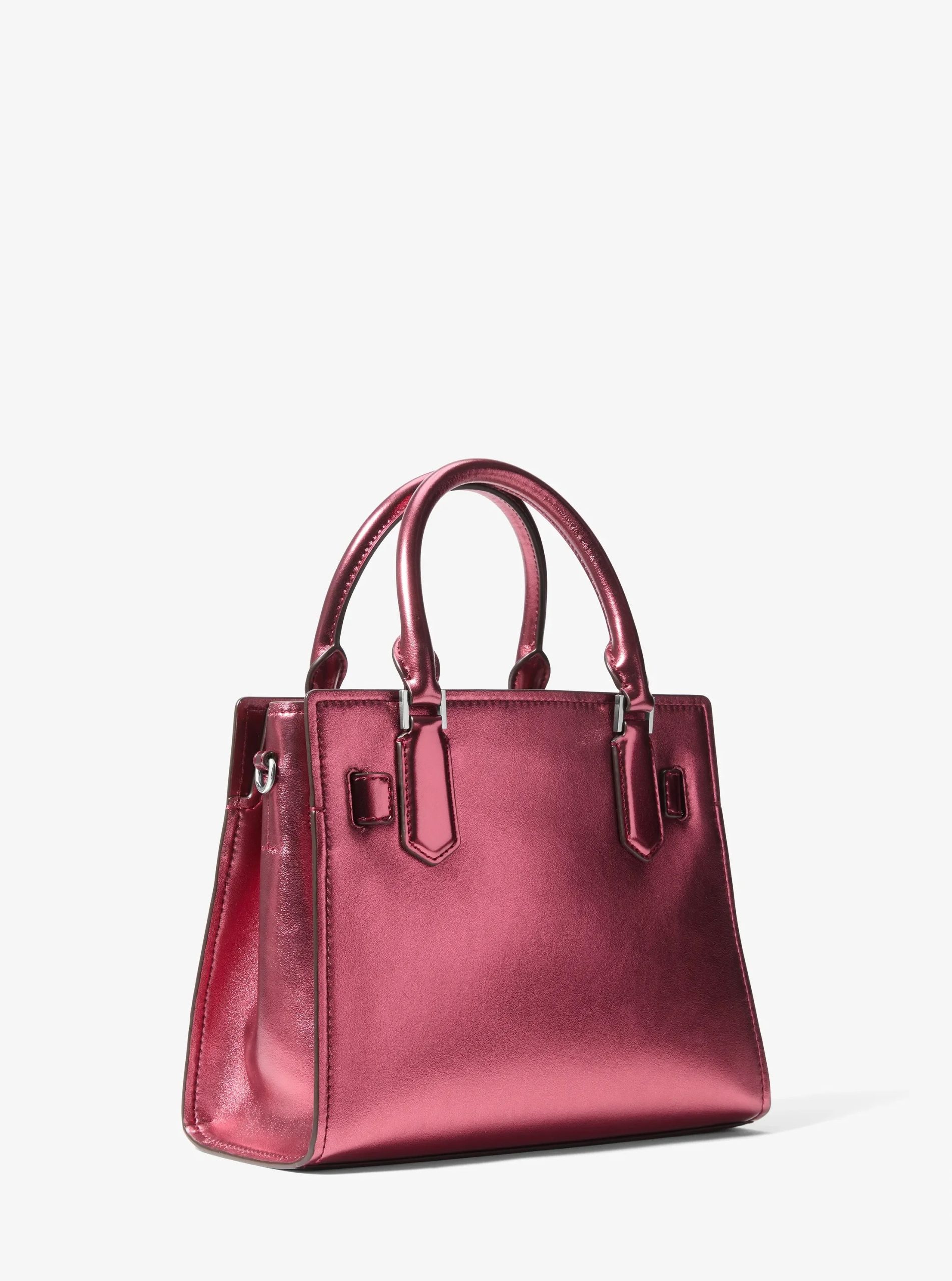 Michael Kors Landon Small Metallic and Signature Logo Satchel - Preorder