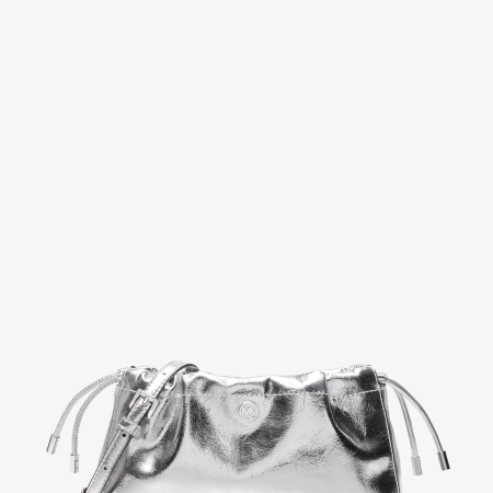 Michael Kors Matilda Small Metallic Cinched Crossbody Bag - Preorder — Silver