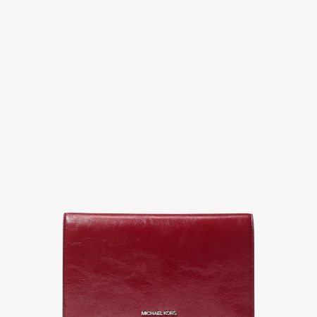 Michael Kors Jet Set Travel Small 2-in-1 Clutch - Preorder — Maroon