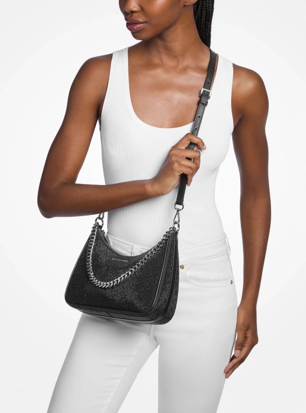 Michael Kors Jet Set Travel Large Embellished Convertible Pochette - Preorder