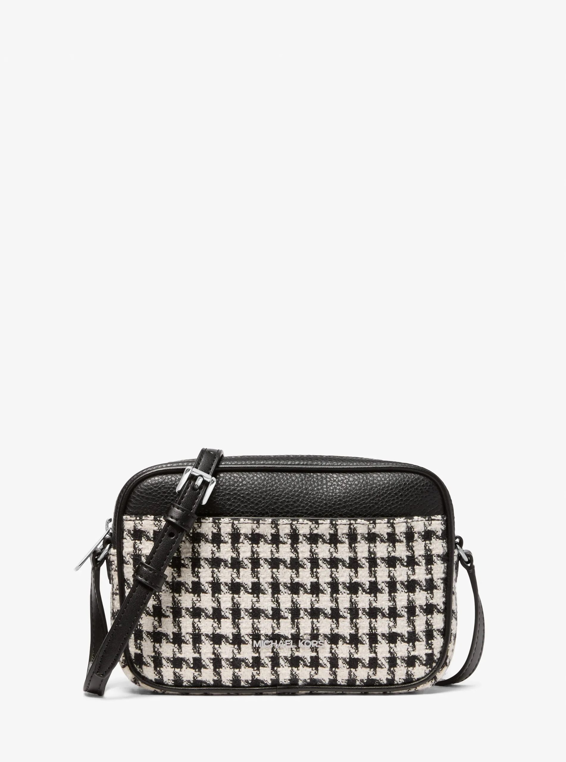 Michael Kors Jet Set Travel Small Houndstooth Crossbody Bag - Preorder