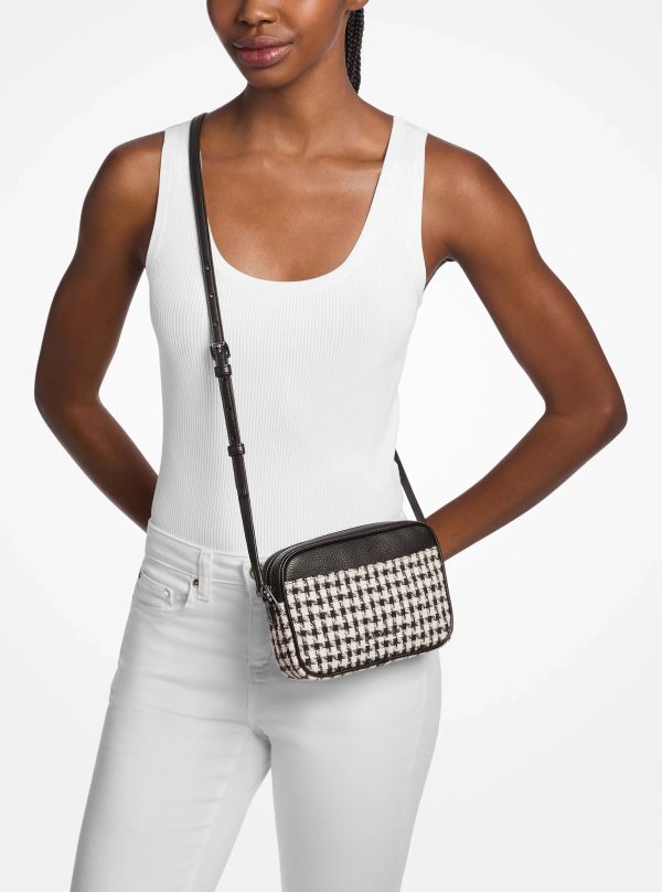 Michael Kors Jet Set Travel Small Houndstooth Crossbody Bag - Preorder