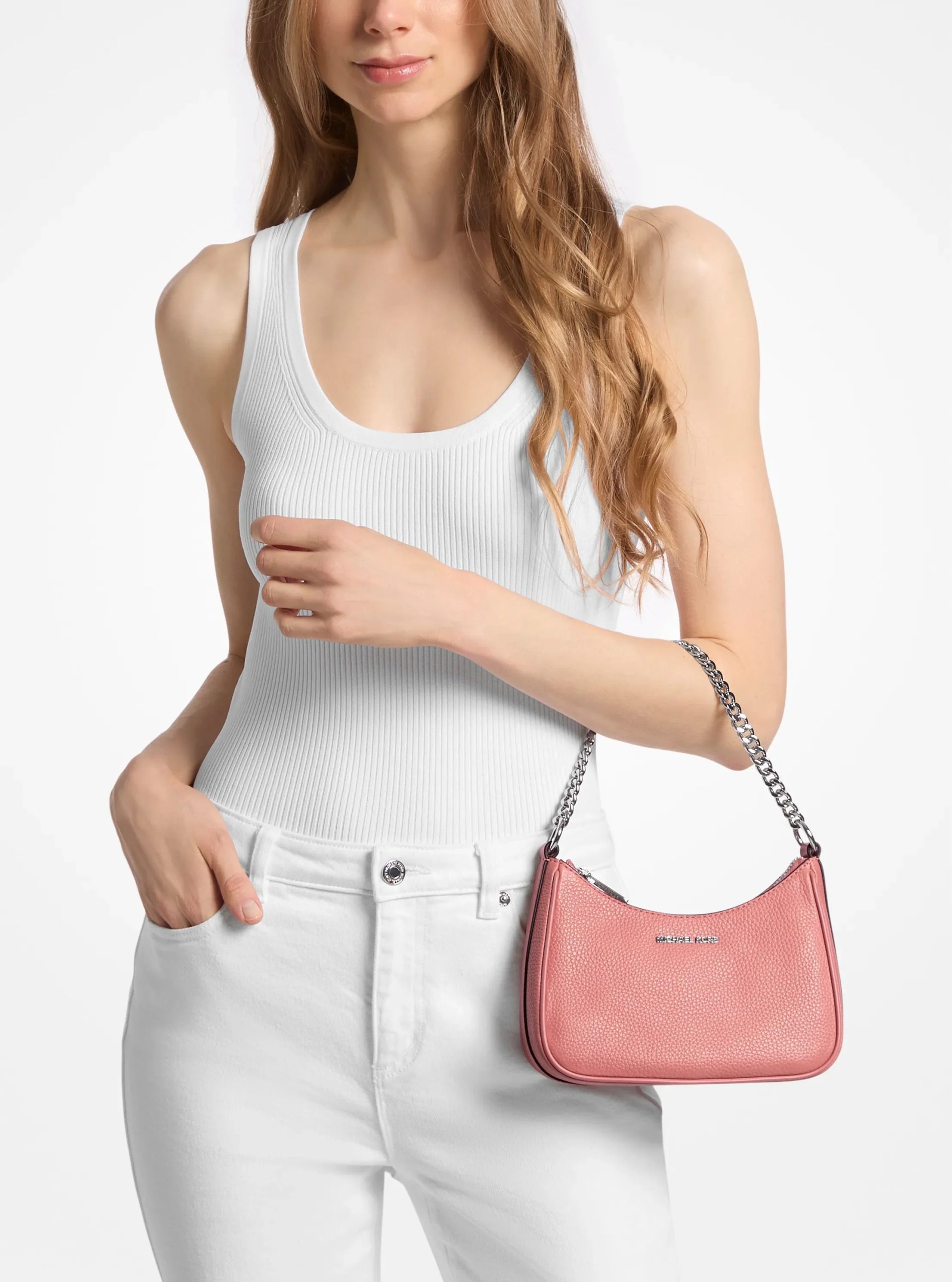 Michael Kors Jet Set Travel Small Pebbled Leather Convertible Crossbody Bag - Preorder