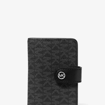Michael Kors Jet Set Travel Small Signature Logo Billfold Wallet - Preorder — Black