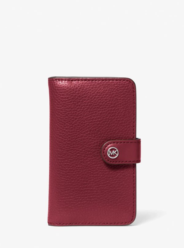 Michael Kors Jet Set Travel Medium Pebbled Leather Wallet - Preorder