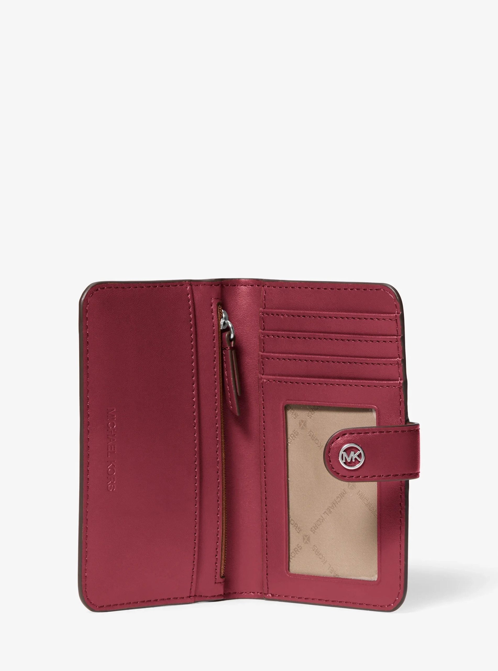 Michael Kors Jet Set Travel Medium Pebbled Leather Wallet - Preorder