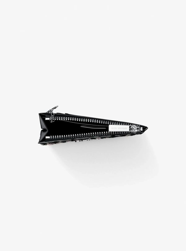 Michael Kors Jet Set Travel Houndstooth Woven Card Case - Preorder