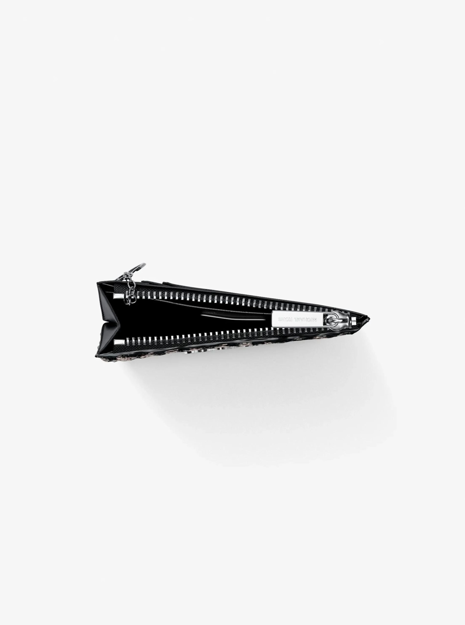 Michael Kors Jet Set Travel Houndstooth Woven Card Case - Preorder - Image 2