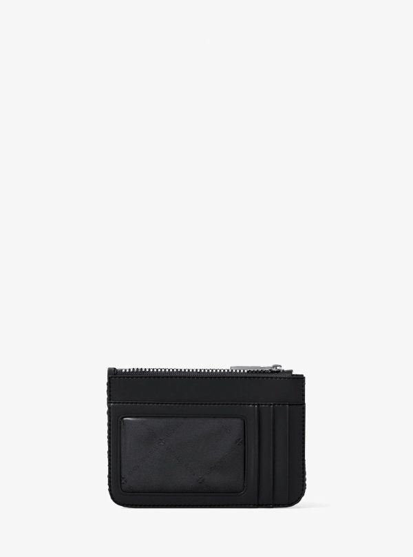 Michael Kors Jet Set Travel Houndstooth Woven Card Case - Preorder