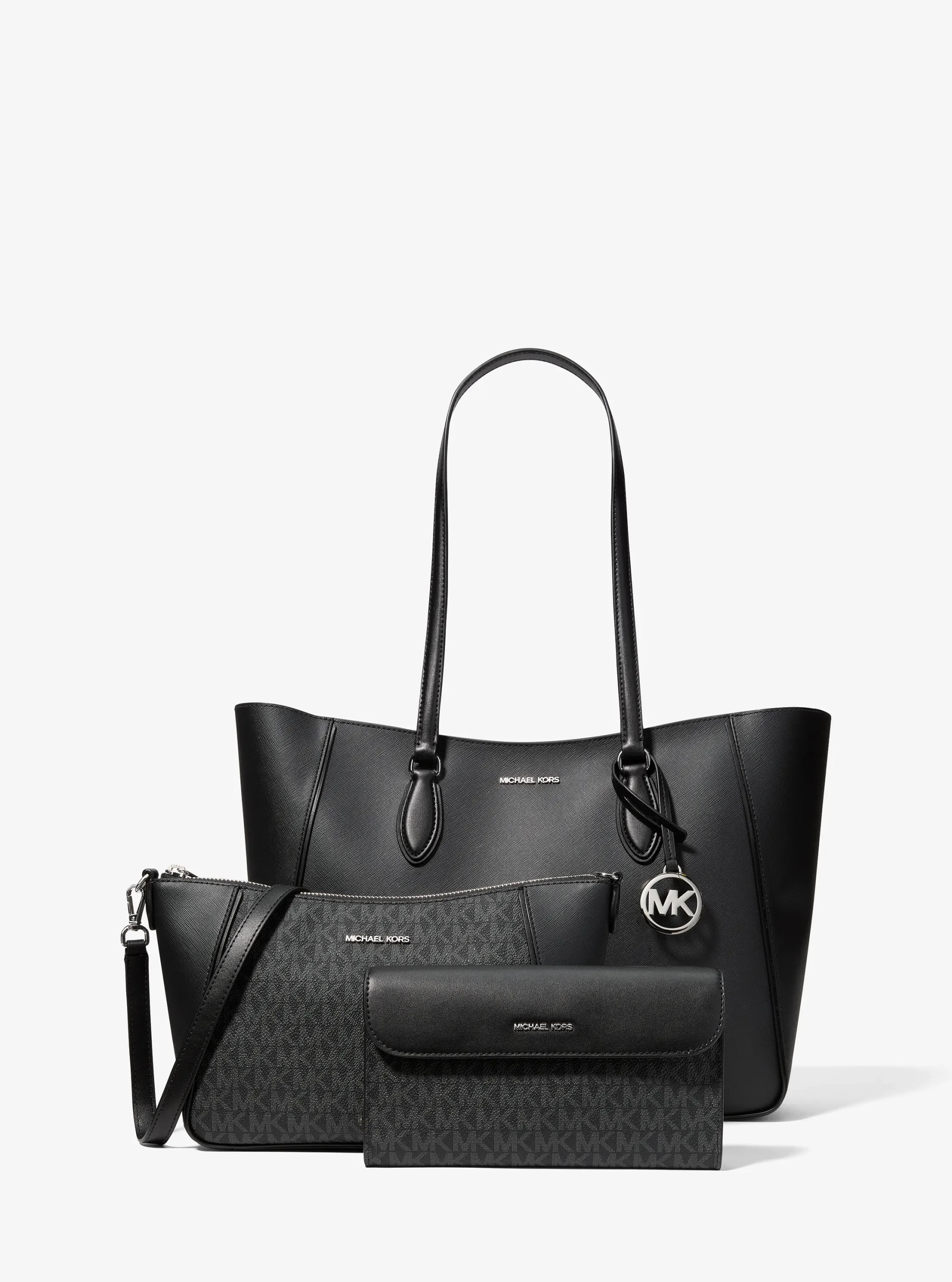 Michael Kors Jet Set Travel Large Smooth and Signature Logo 3-in-1 Tote Bag - Preorder