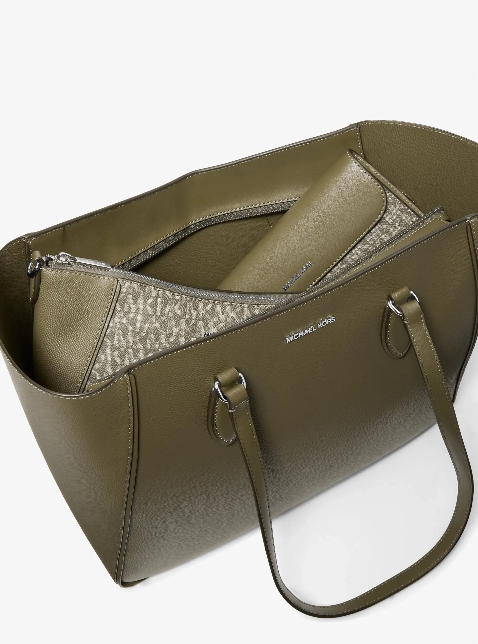 Michael Kors Jet Set Travel Large Smooth and Signature Logo 3-in-1 Tote Bag - Preorder