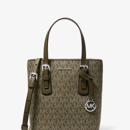Michael Kors Voyager Extra-Small Signature Logo Convertible Crossbody Bag - Preorder — Olive