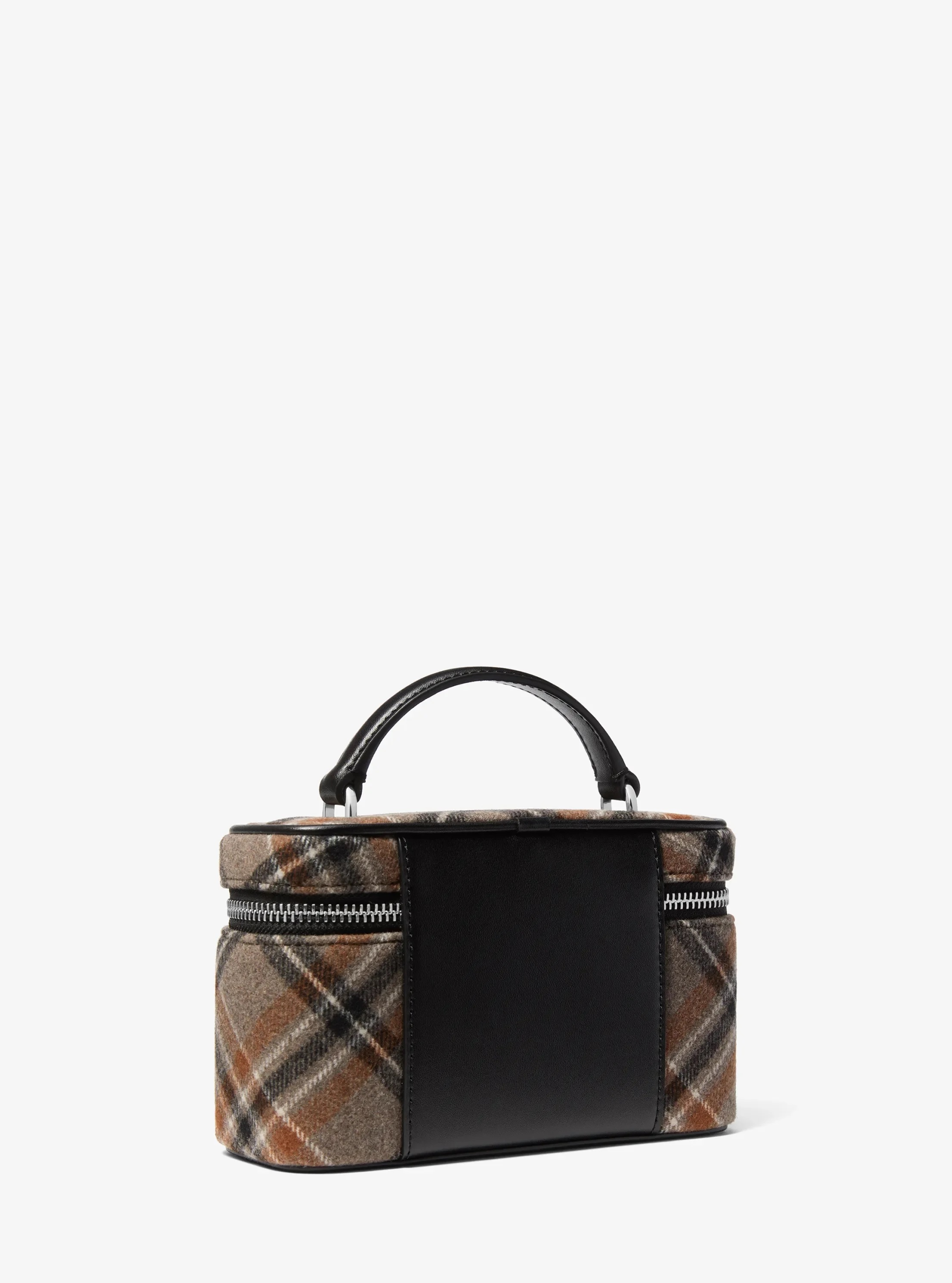 Michael Kors Vivi Small Plaid Print Wool Blend Vanity Crossbody Bag - Preorder