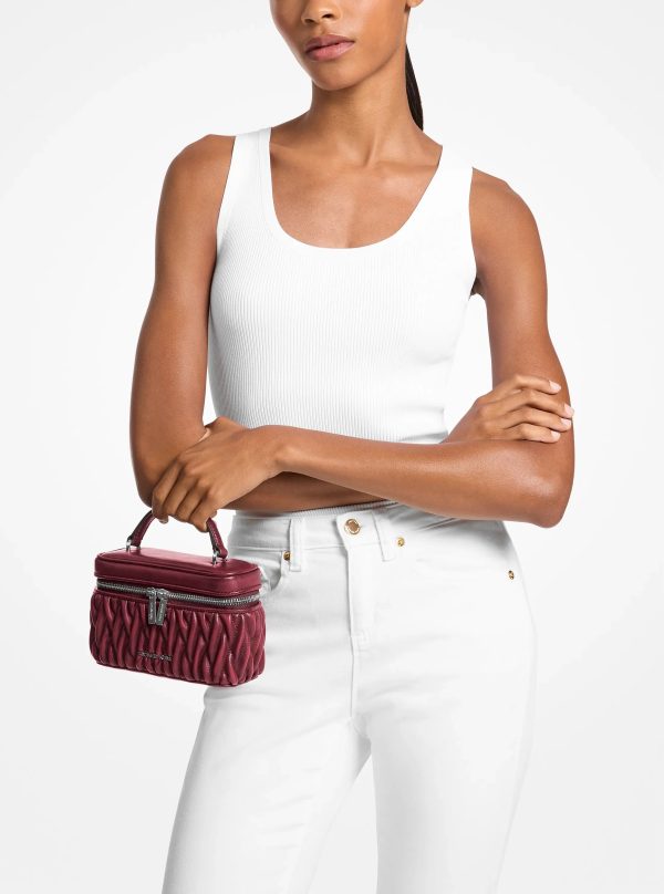 Michael Kors Vivi Small Matelassé Burnished Vanity Crossbody Bag - Preorder