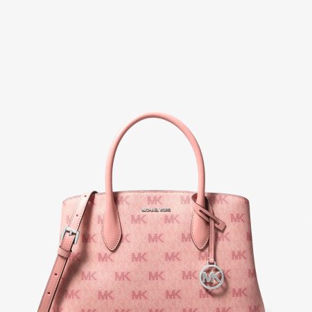 Michael Kors Maya Medium Signature Logo Satchel - Preorder — Sunset Rose