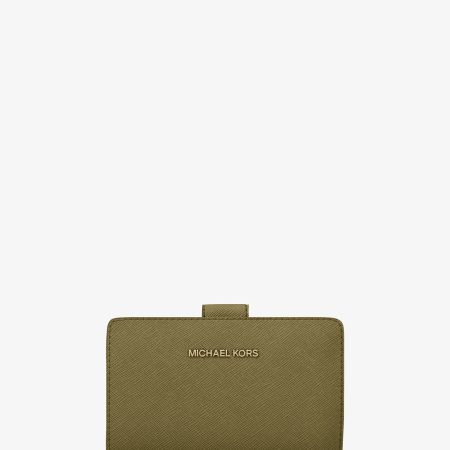 Michael Kors Medium Crossgrain Leather Wallet - Preorder — Oregano