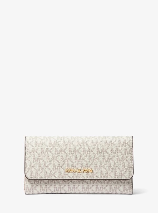 Michael Kors Jet Set Large Logo Tri-Fold Wallet - Preorder