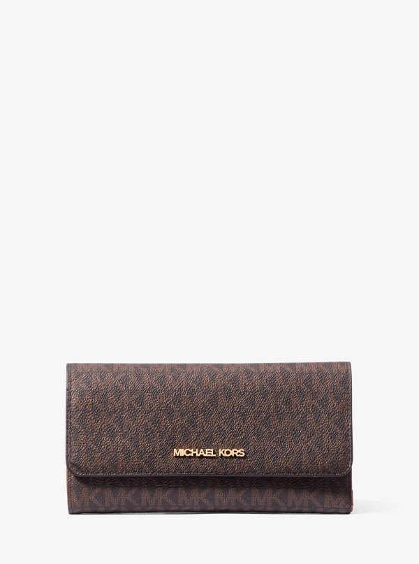 Michael Kors Jet Set Large Logo Tri-Fold Wallet - Preorder