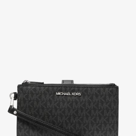 Michael Kors Jet Set Logo Smartphone Wallet - Preorder — Black