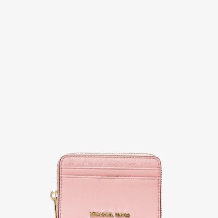 Michael Kors Jet Set Travel Medium Saffiano Leather Wallet - Preorder — Powder Blush