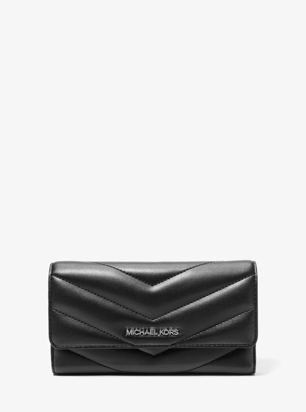 Michael Kors Jet Set Travel Large Quilted Tri-Fold Wallet - Preorder