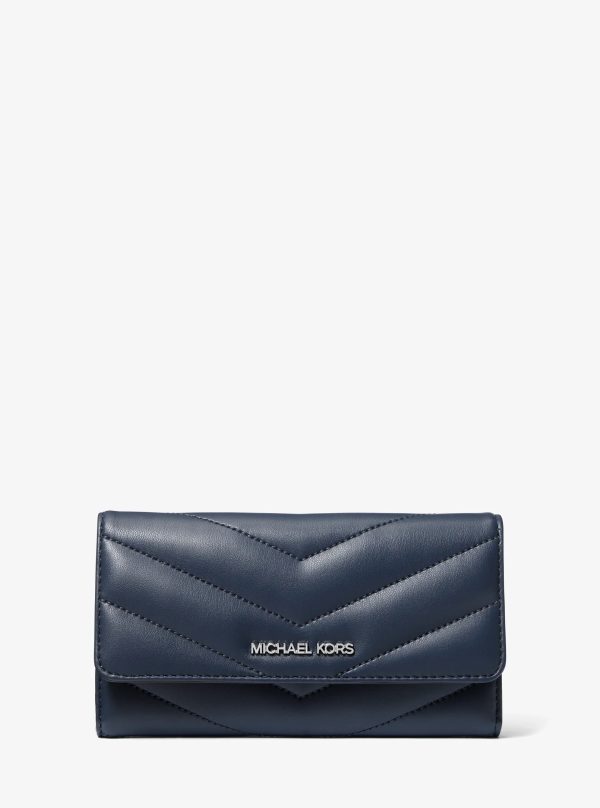 Michael Kors Jet Set Travel Large Quilted Tri-Fold Wallet - Preorder