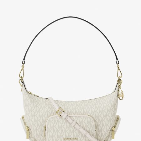 Michael Kors Merritt Medium Signature Logo Convertible Shoulder Bag - Preorder — Lt Crm Multi