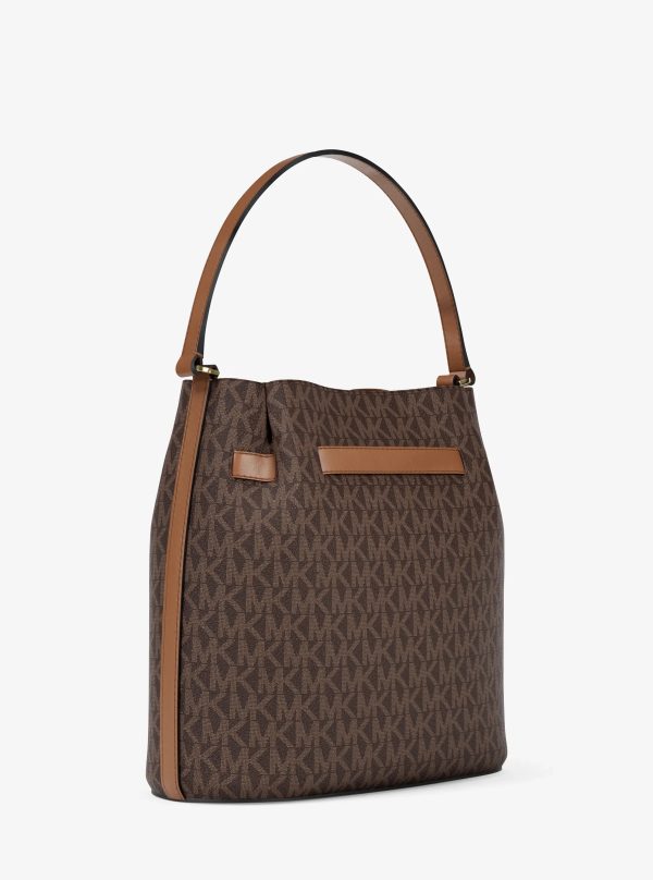Michael Kors Carson Medium Signature Logo Convertible Bucket Crossbody Bag - Preorder
