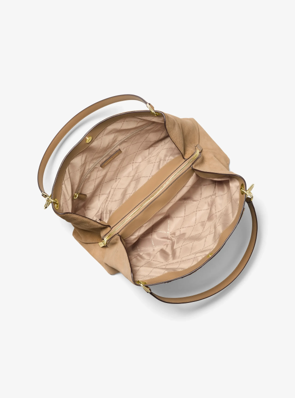 Michael Kors Christina Large Suede Shoulder Bag - Preorder