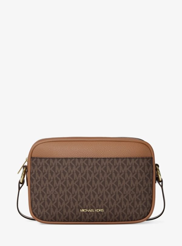 Michael Kors Jet Set Travel Large Signature logo Camera Crossbody Bag - Preorder