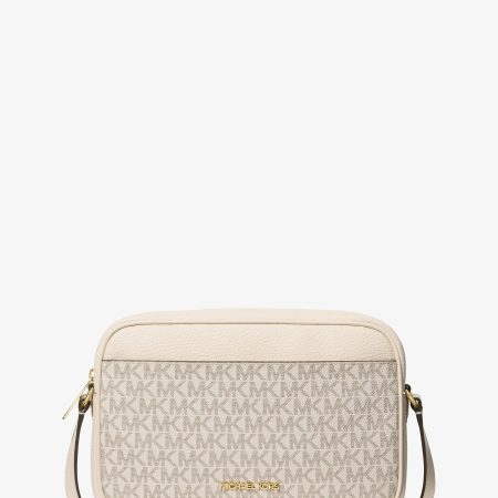 Michael Kors Jet Set Travel Large Signature logo Camera Crossbody Bag - Preorder — Lt Crm Multi