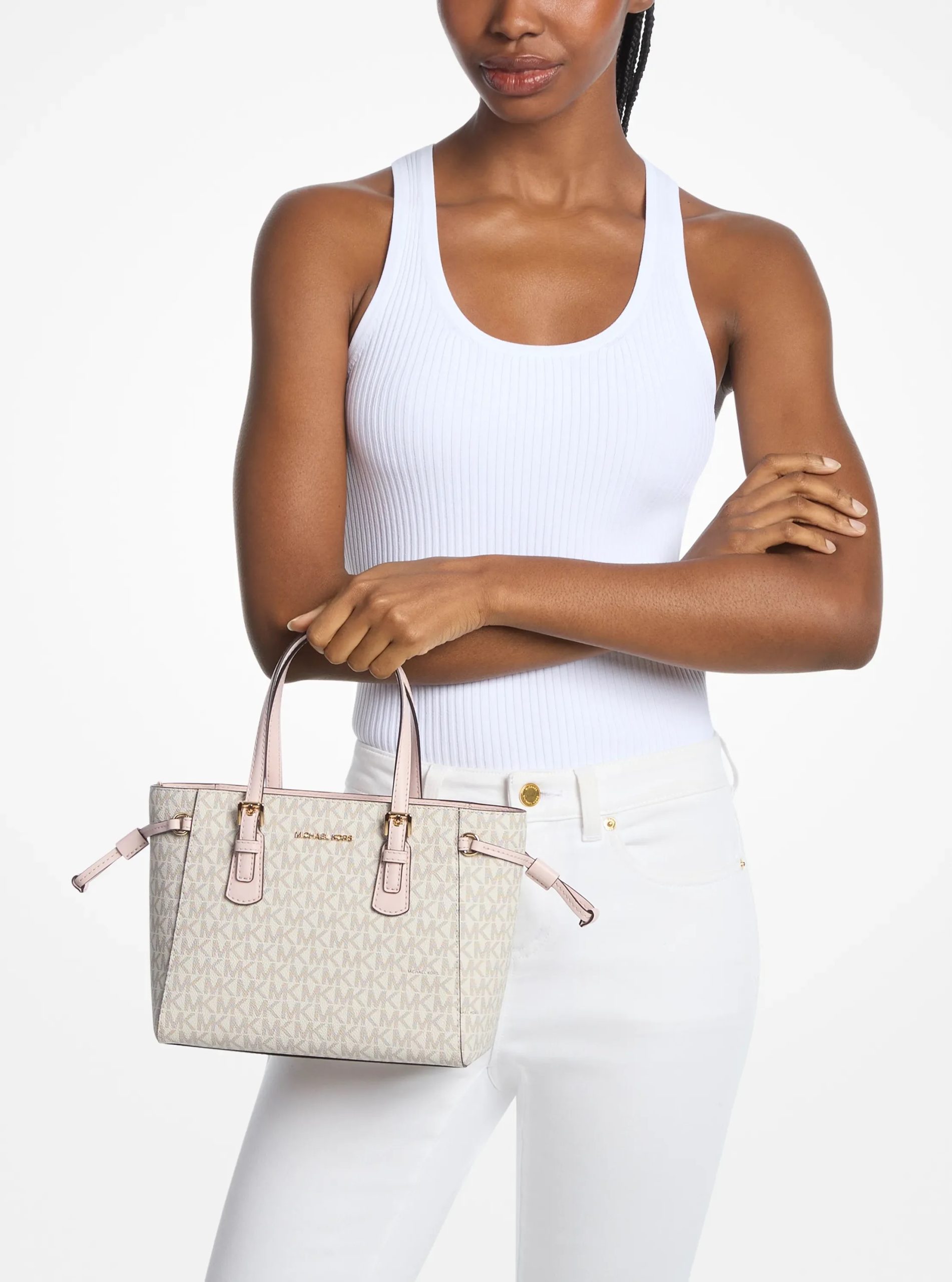 Michael Kors Voyager Extra-Small Signature Logo Convertible Crossbody Bag - Preorder