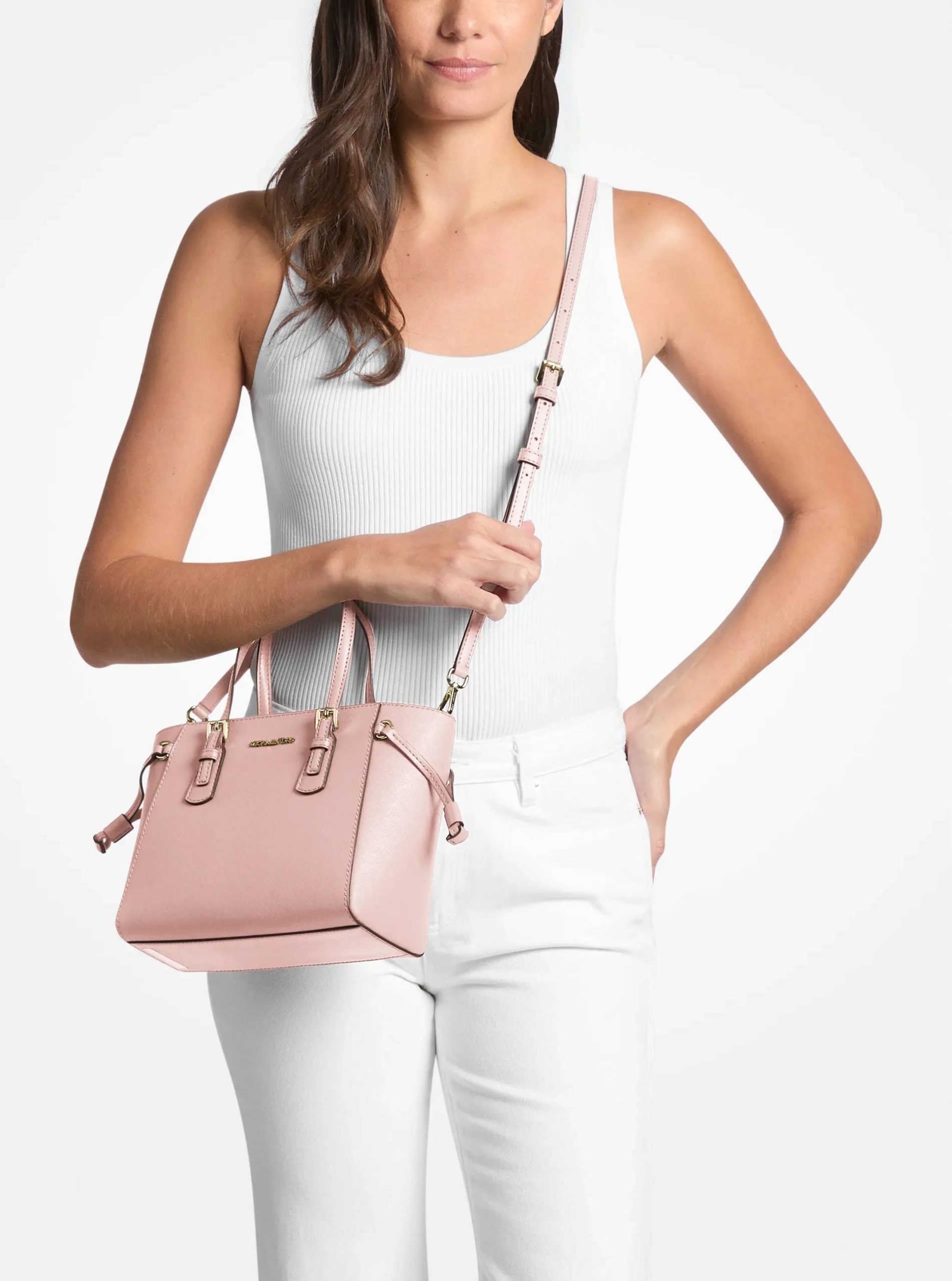 Michael Kors Voyager Extra-Small Saffiano Leather Convertible Crossbody Bag - Preorder