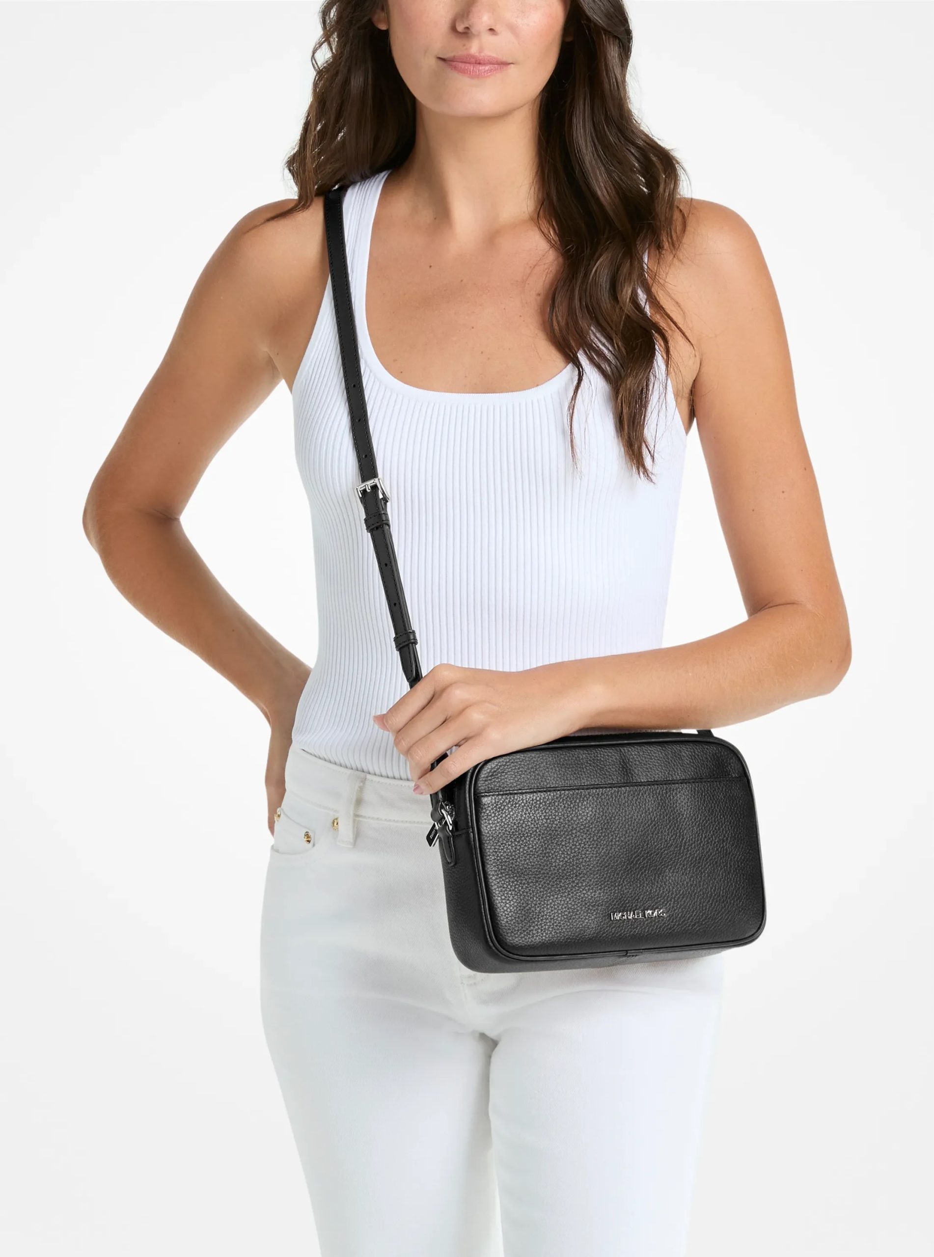 Michael Kors Jet Set Large Pebbled Leather Camera Crossbody Bag - Preorder - Image 13