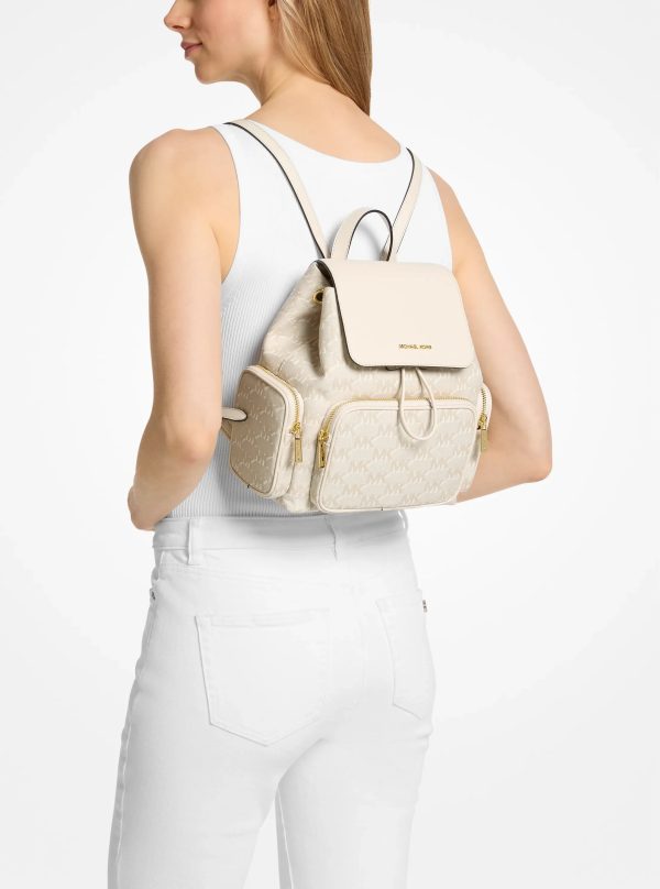 Michael Kors Merritt Small Logo Jacquard Cargo Backpack - Preorder