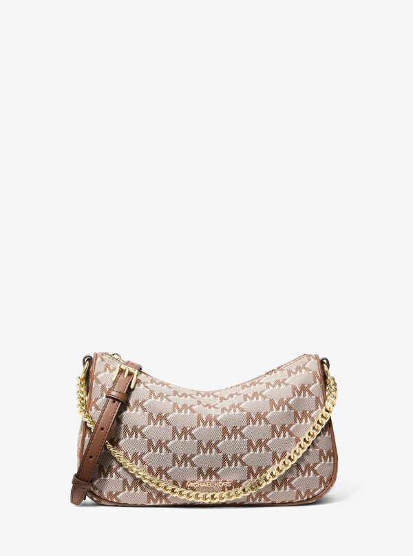 Michael Kors Carmela Medium Logo Jacquard Convertible Crossbody Bag - Preorder