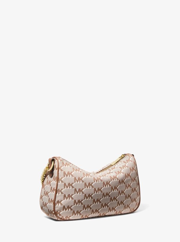 Michael Kors Carmela Medium Logo Jacquard Convertible Crossbody Bag - Preorder