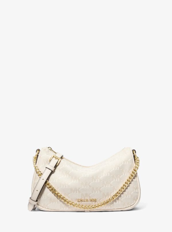 Michael Kors Carmela Medium Logo Jacquard Convertible Crossbody Bag - Preorder