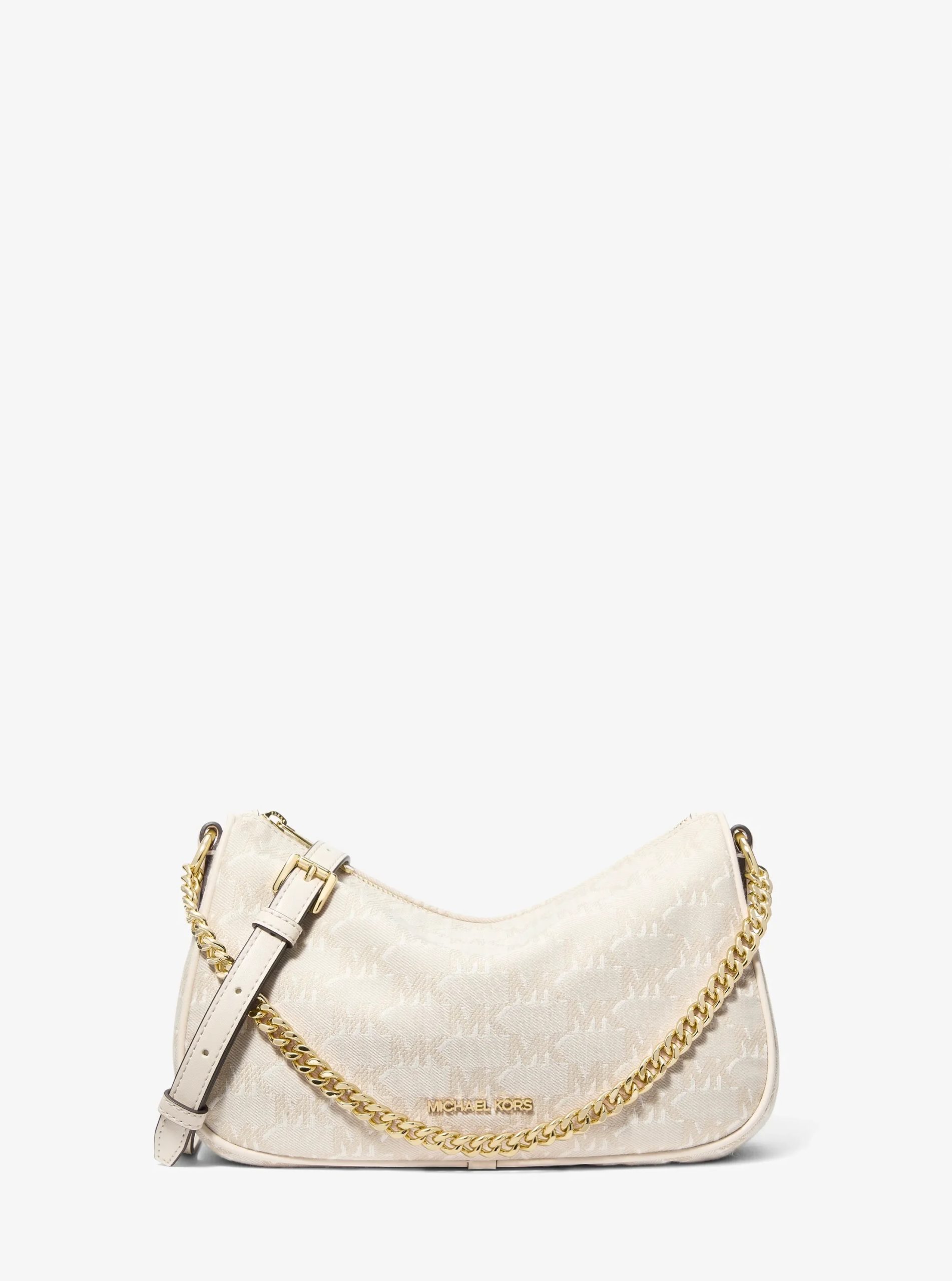 Michael Kors Carmela Medium Logo Jacquard Convertible Crossbody Bag - Preorder