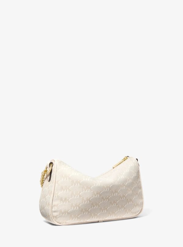 Michael Kors Carmela Medium Logo Jacquard Convertible Crossbody Bag - Preorder