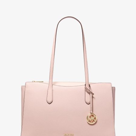 Michael Kors Arden Medium Pebbled Leather Tote Bag - Preorder — Powder Blush