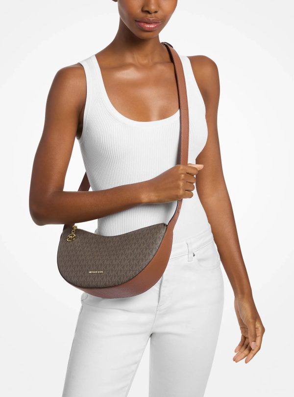 Michael Kors Roey Medium Signature Logo Crescent Convertible Crossbody Bag - Preorder