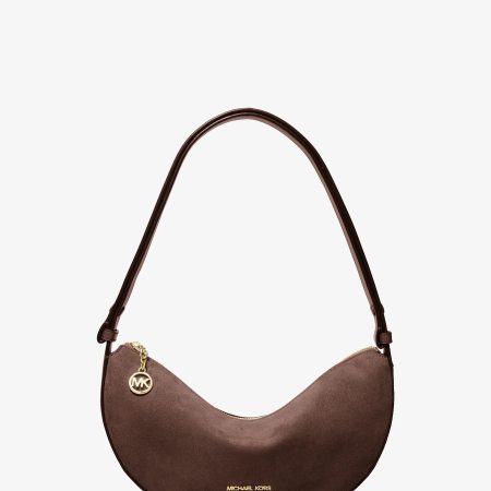 Michael Kors Roey Medium Crescent Convertible Crossbody Bag - Preorder — Nutmeg